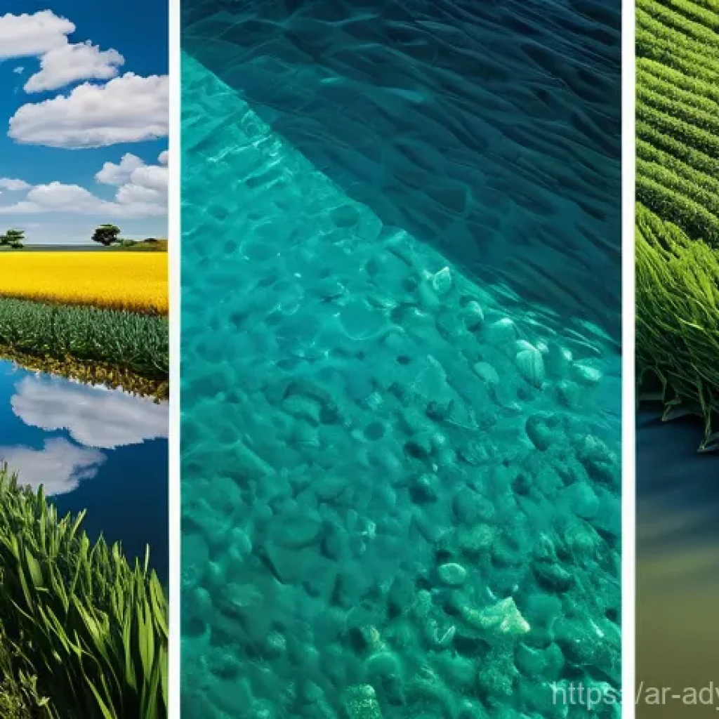 도시 물 안보의 도전과 기회 - Here are three detailed image prompts in English, designed to be appropriate for a 15+ audience and ...