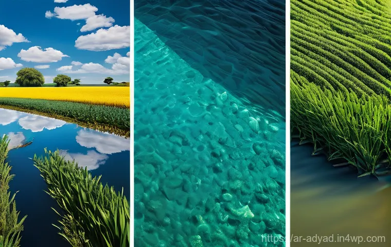 도시 물 안보의 도전과 기회 - Here are three detailed image prompts in English, designed to be appropriate for a 15+ audience and ...