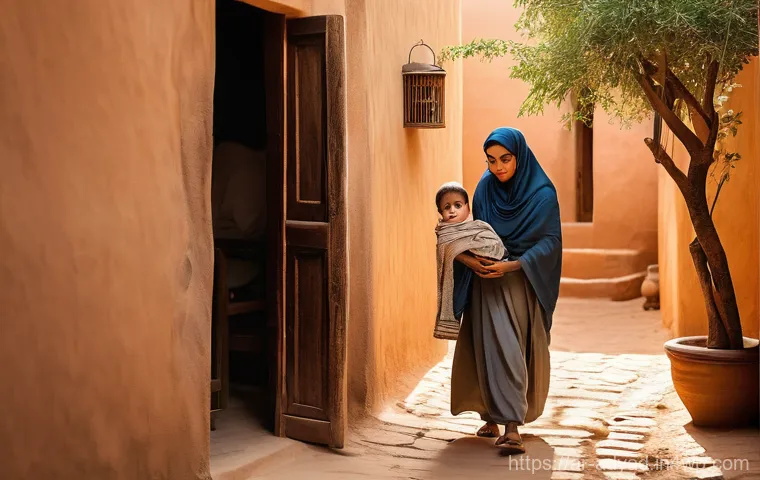 물 안보를 위한 협력 모델 제안 - **Prompt:** "A serene and dignified scene in a traditional Middle Eastern village. An Arab mother, d...