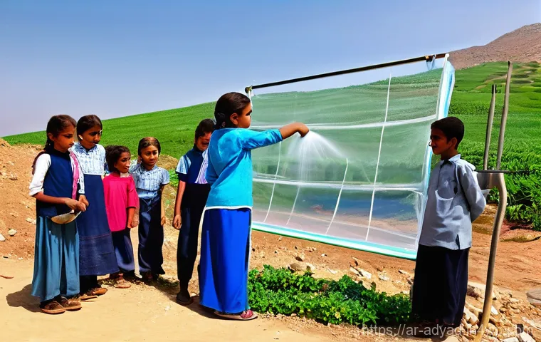 미래 물 안보를 위한 연구 동향 - **Prompt: "A warm and inviting scene inside a modern, tastefully decorated Arab home, featuring a fa...